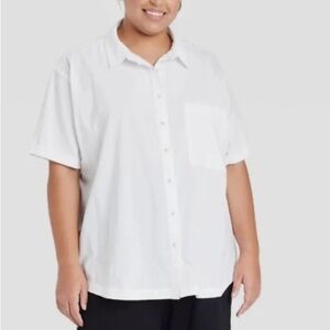 AVA & VIV woman’s shirt button down size 1X